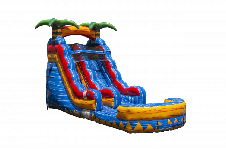 15 Foot Tropical Inferno Water Slide